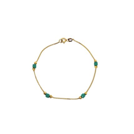 Turkuaz Taşlı Bileklik